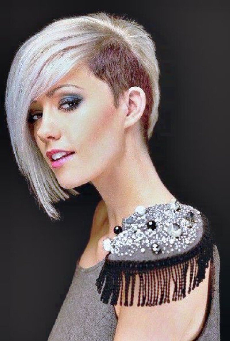 Half Shaved Hairstyles For Women