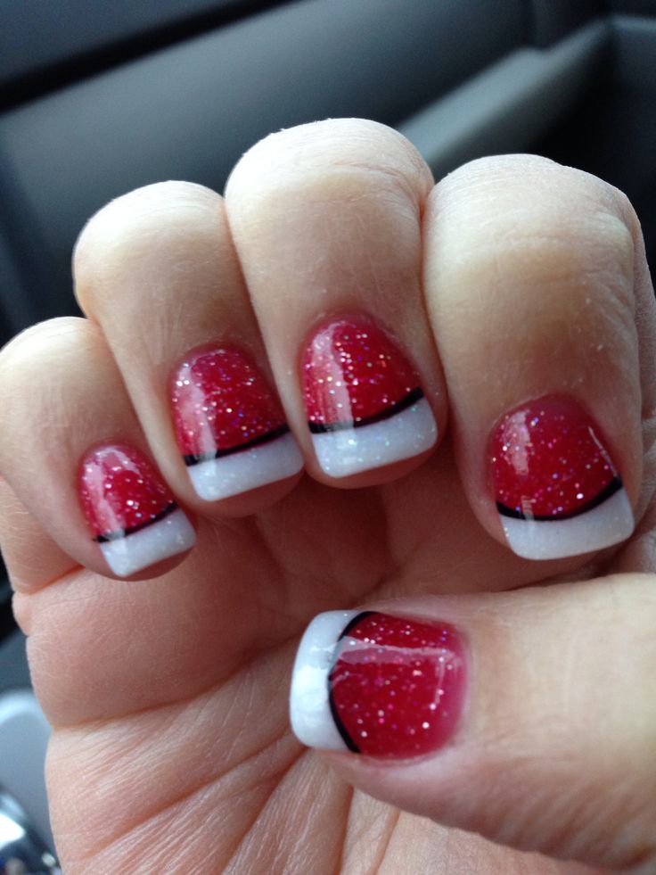 Simple Acrylic Simple Cute Nails For Christmas Do not resist trying